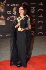 Zeenat Aman at the red carpet of Stardust awards on 21st Dec 2015